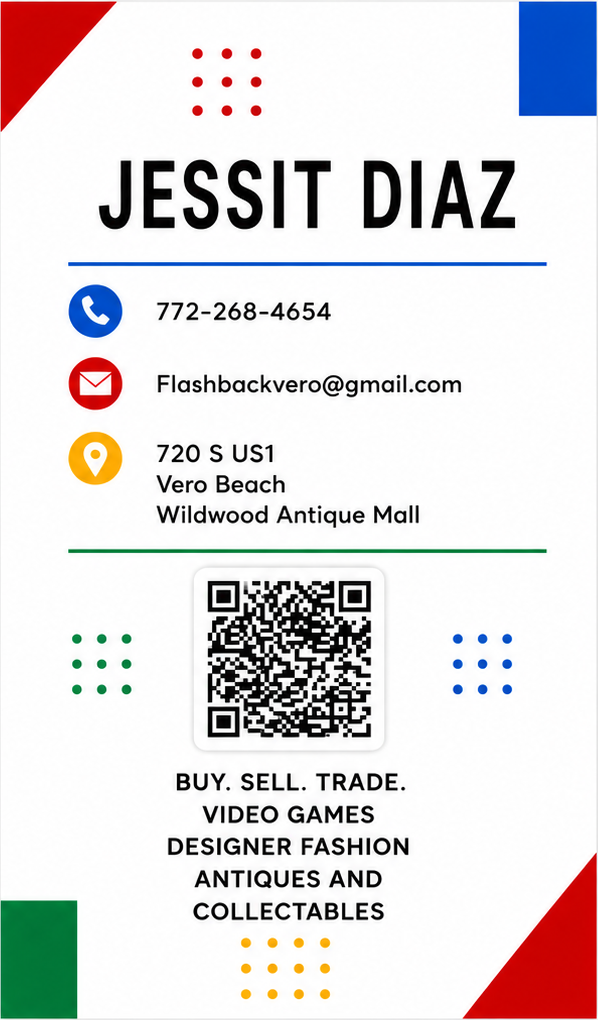 Vero Flashback business card back